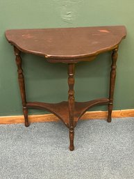 Antique Hannah's Furniture Half Moon Table Lot #14