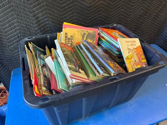 Huge 27Gal Tub Full Children's Books Vintage & Modern Lot #97