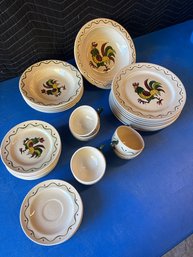 34PC Poppytrail California Dishware Set See Desc Lot #99