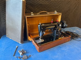 Antique Singer 306K Sewing Machine Suitcase Rare! Lot #110