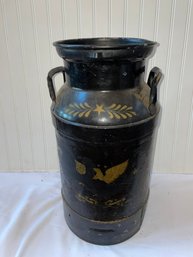 Vintage Steel Milk Can - Clinton Milk - National Dairy Products Corp.