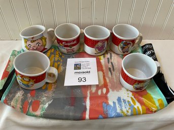 Set Of 6 Campbell Collectors Mugs