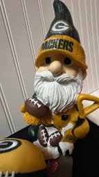 Green Bay Packers Ornament, Ty Beanie Baby, Gnome Bobblehead, And Talking Smashers
