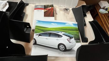 Toyota Prius 2010 Mud Flaps. Original Owners Manual & Brochure