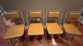 4 Piece Mid-Century Samsonite Folding Chairs - Model No.:4820