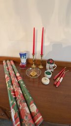 Christmas Is Coming! New Wrapping Paper Breast Candle Six Fun Candles And Mugs