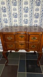 Vintage Pennsylvania House Queen Anne Cherry Wood Block Front 2 Lowboy Chest