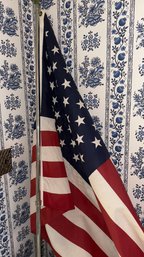 American Flag With Pole