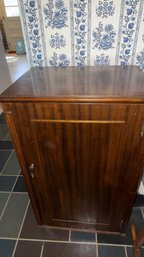 Large High-quality Vintage Antique Mahogany Microscope, Slide Cabinet