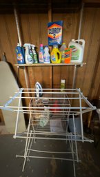 Dryer Rack, Laundry Supplies, & Sunbeam Iron