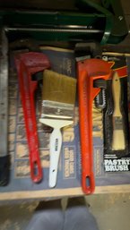 Instead Of Two Nice Plumbing, Wrenches, Pipe Wrenches, And Some Painting Accessories
