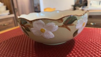 Stangl White Dogwood Large Round Serving Bowl