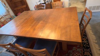 Custom Made Solid Wood Dining Room With Pads!