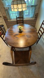 Gorgeous Farmhouse Solid Wood Dining Table And 4 Chairs.