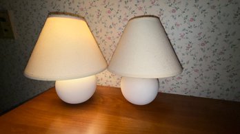 Vintage Mushroom Table Lamps Lot Of 3!