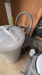 Hand Truck & Rubbermaid Trash Can