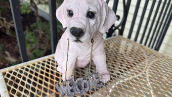 Cut As A Button Labrador Retriever Puppy, Welcome Yard Gnome.