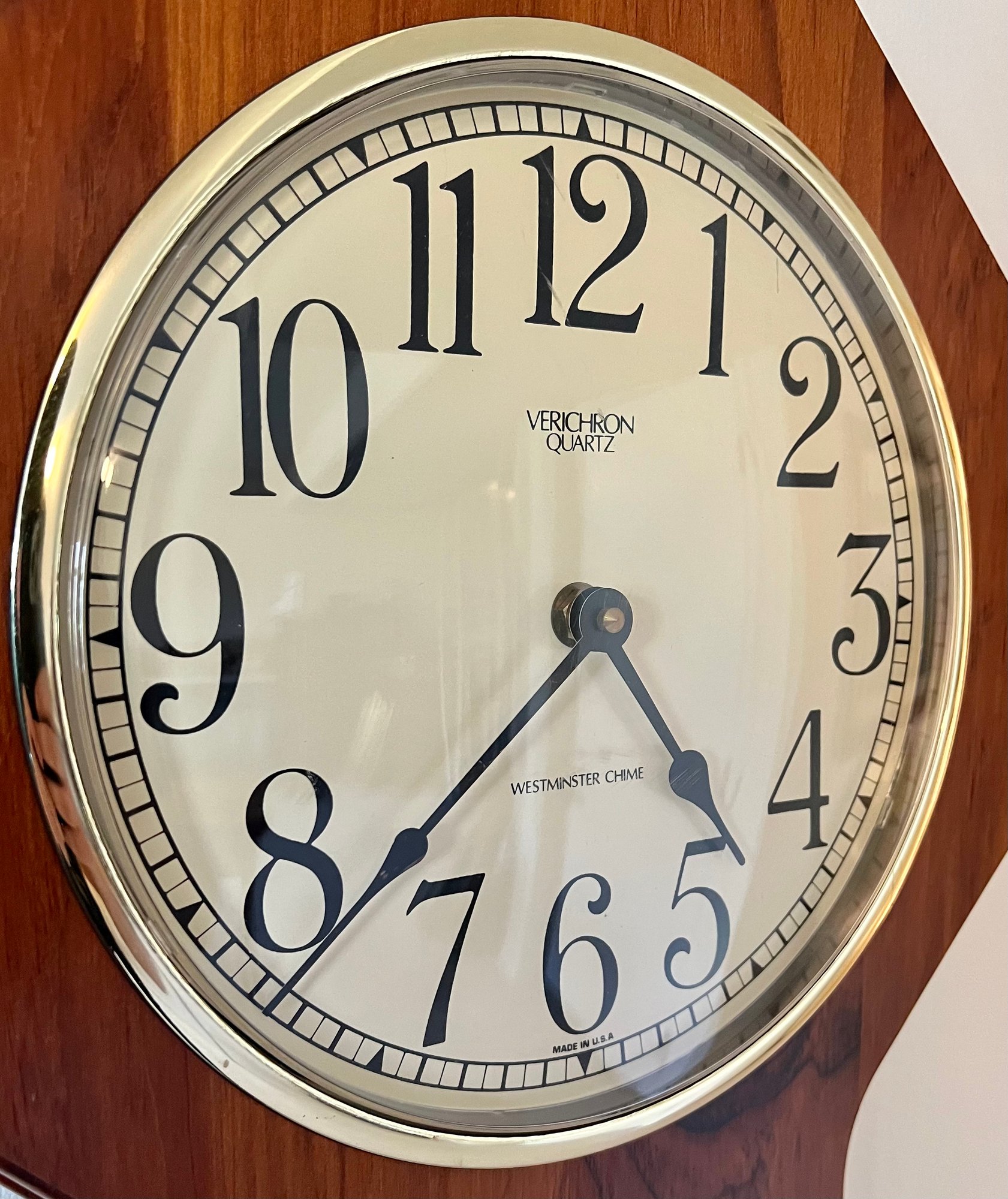 Vintage Verichron Wall Clock Verichron Quartz Vintage Regulator