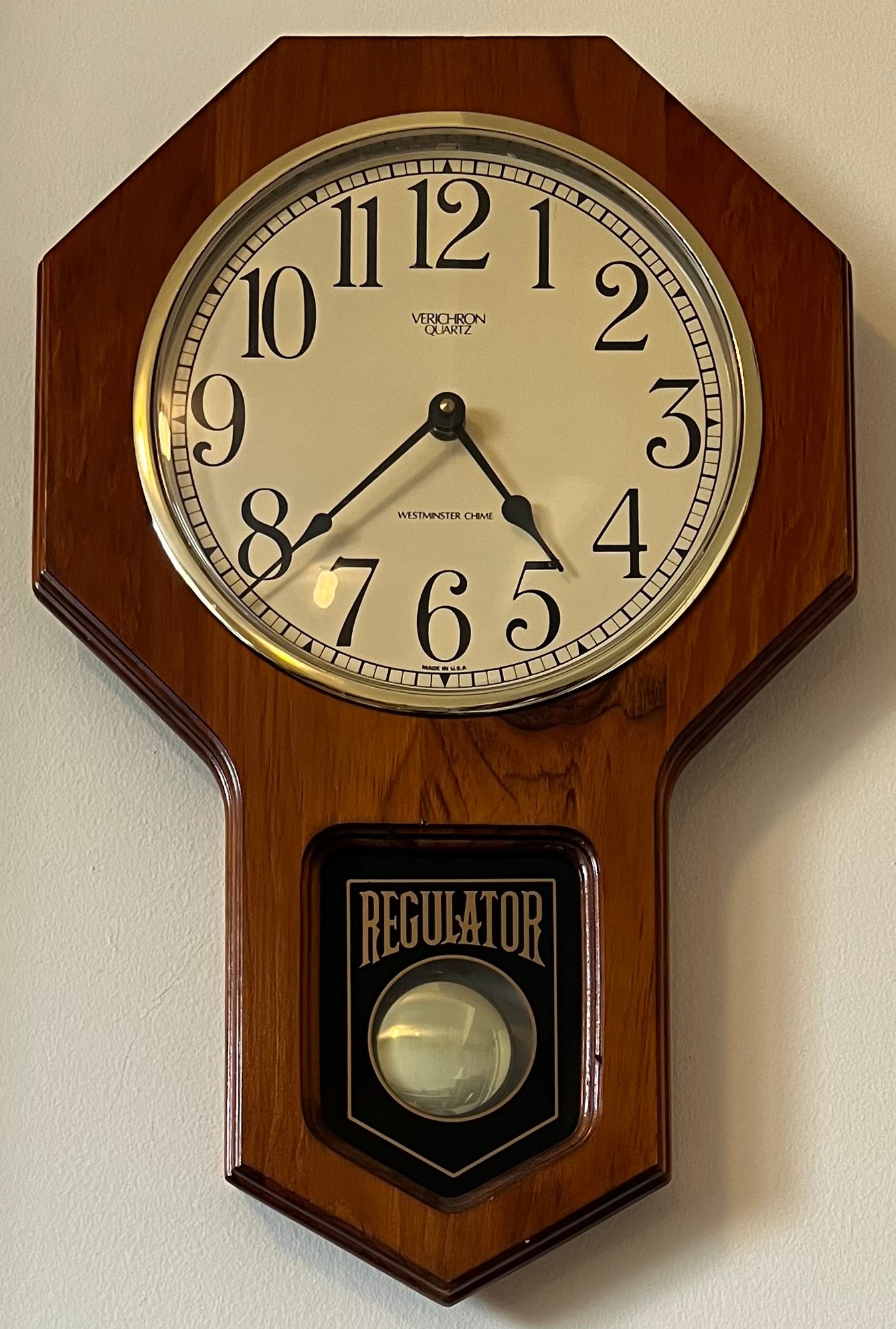 Clock Movement Verichron Quartz Westminster Chime Wall Clock