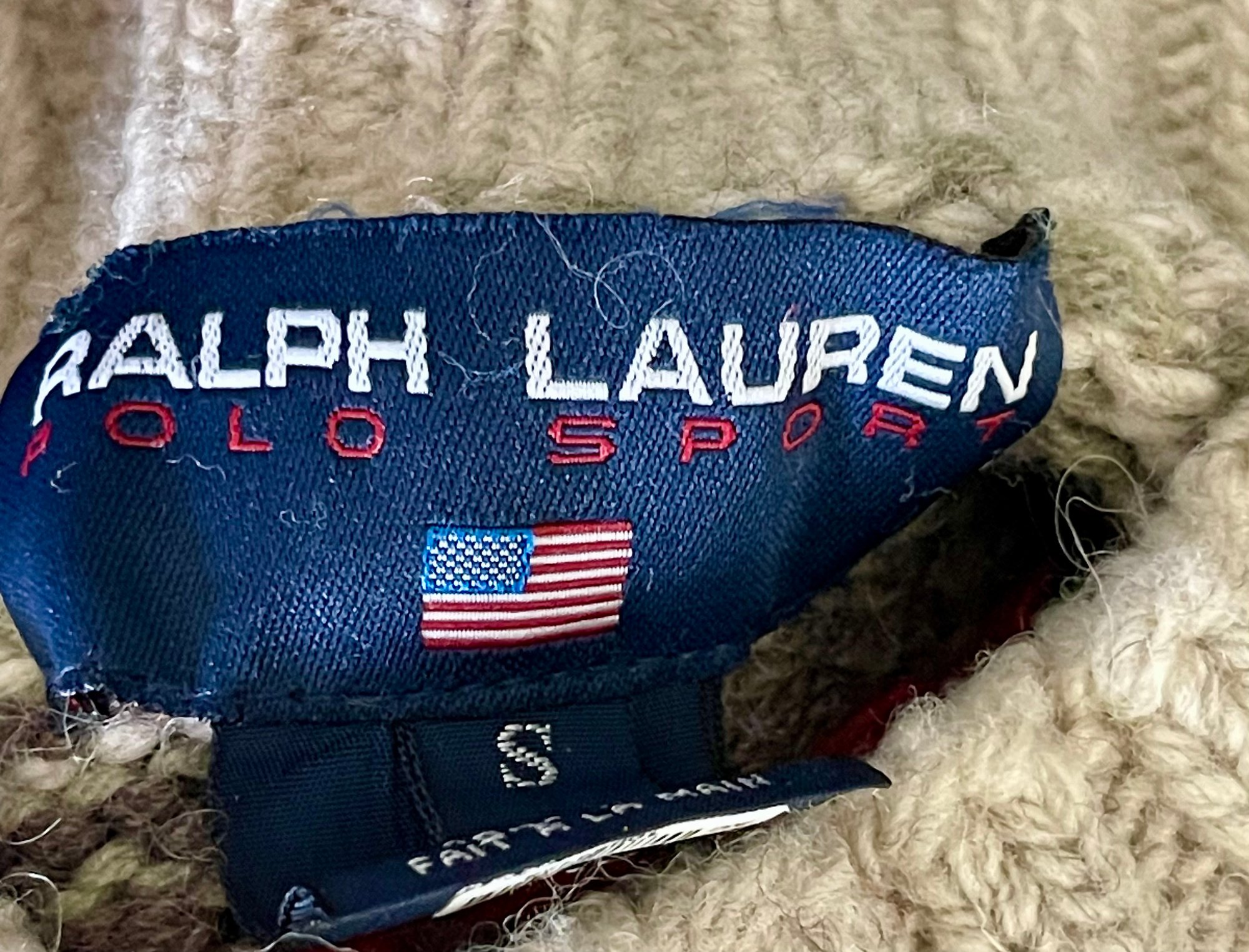 Vintage Ralph Lauren Label Vintage 80's Ralph Lauren Polo Sport