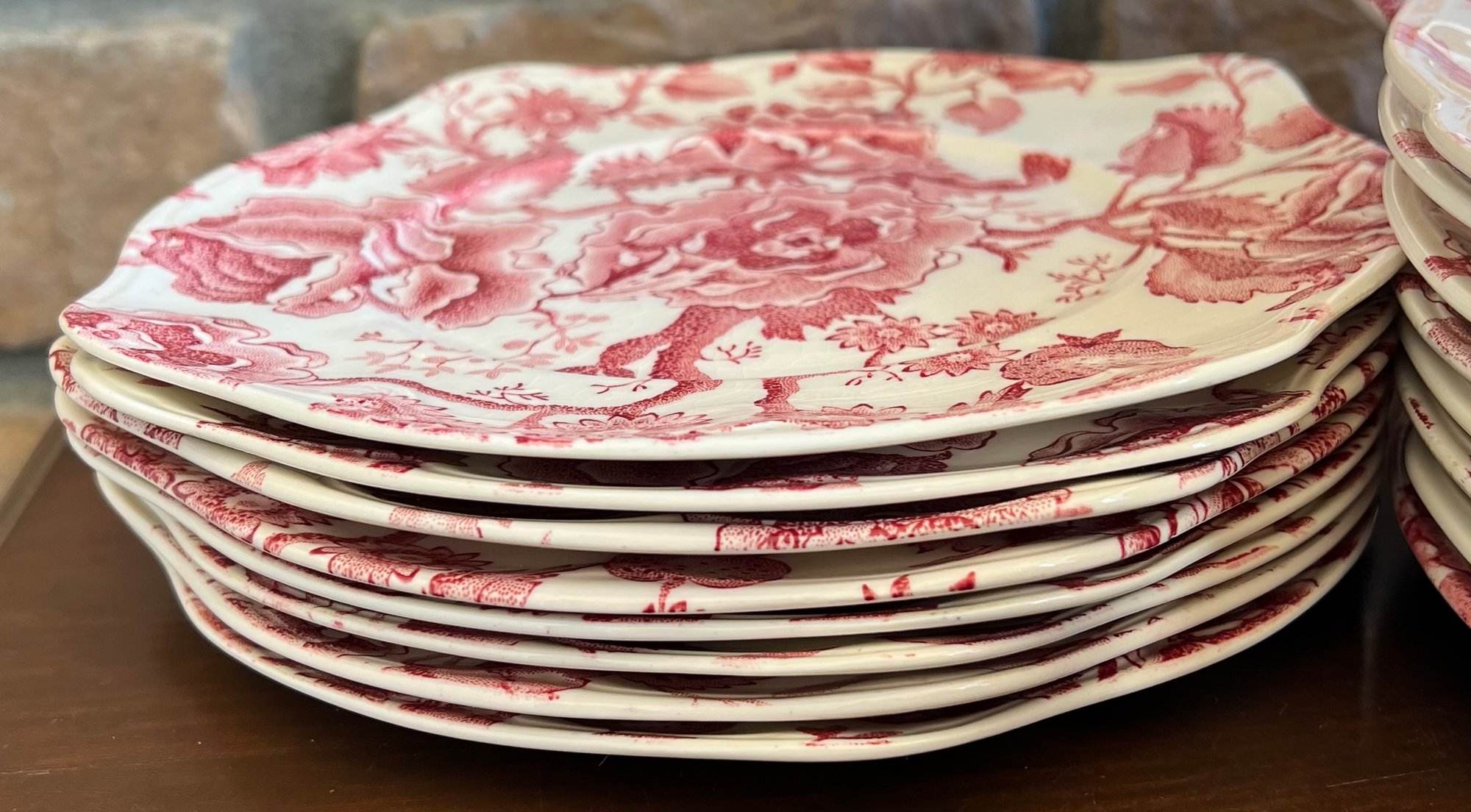 Assorted Antique Johnson English Chippendale Serving