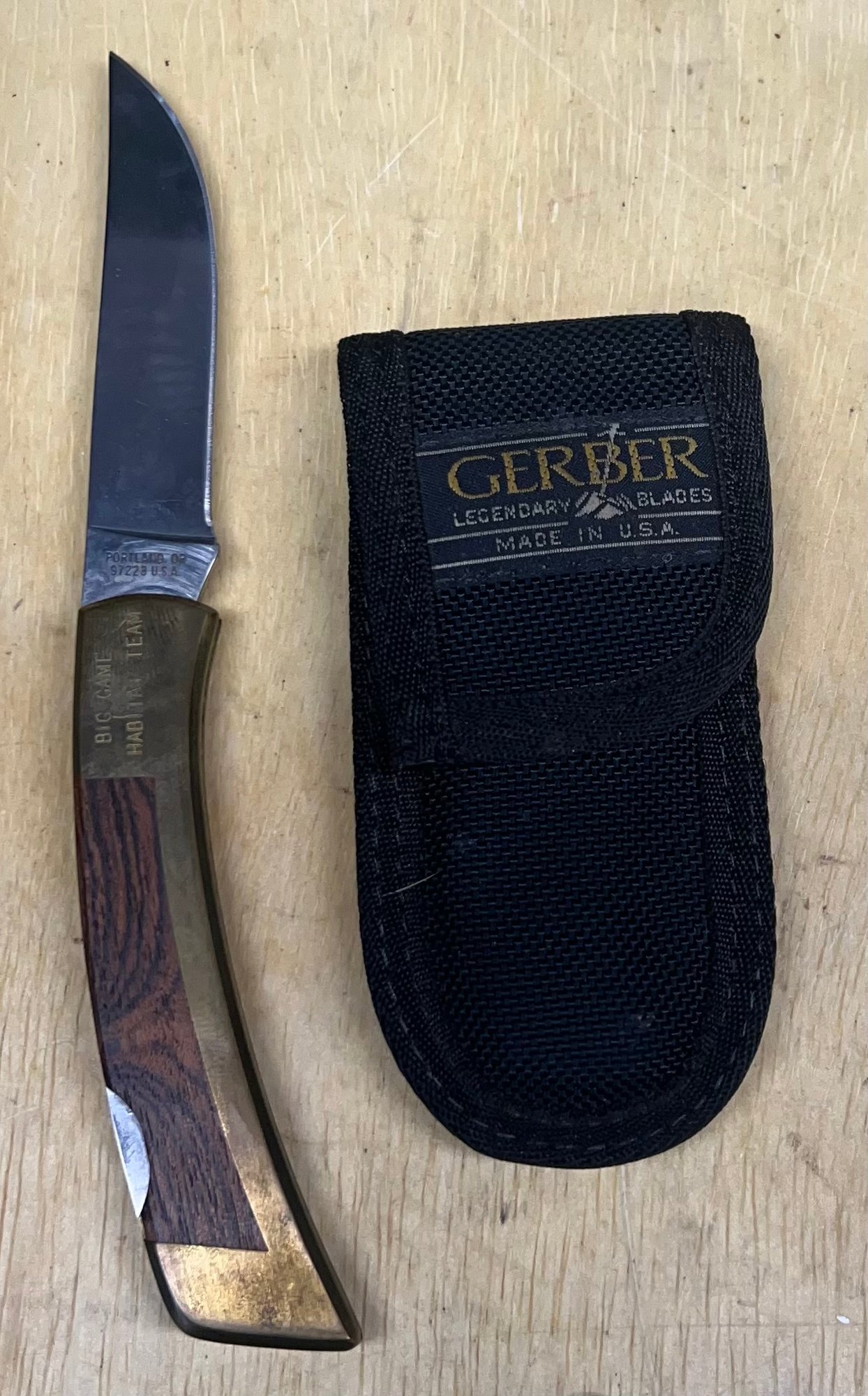 GERBER PORTLAND,OR 97223 USA ガバー ウッド レトロ物 114 年々高騰商品