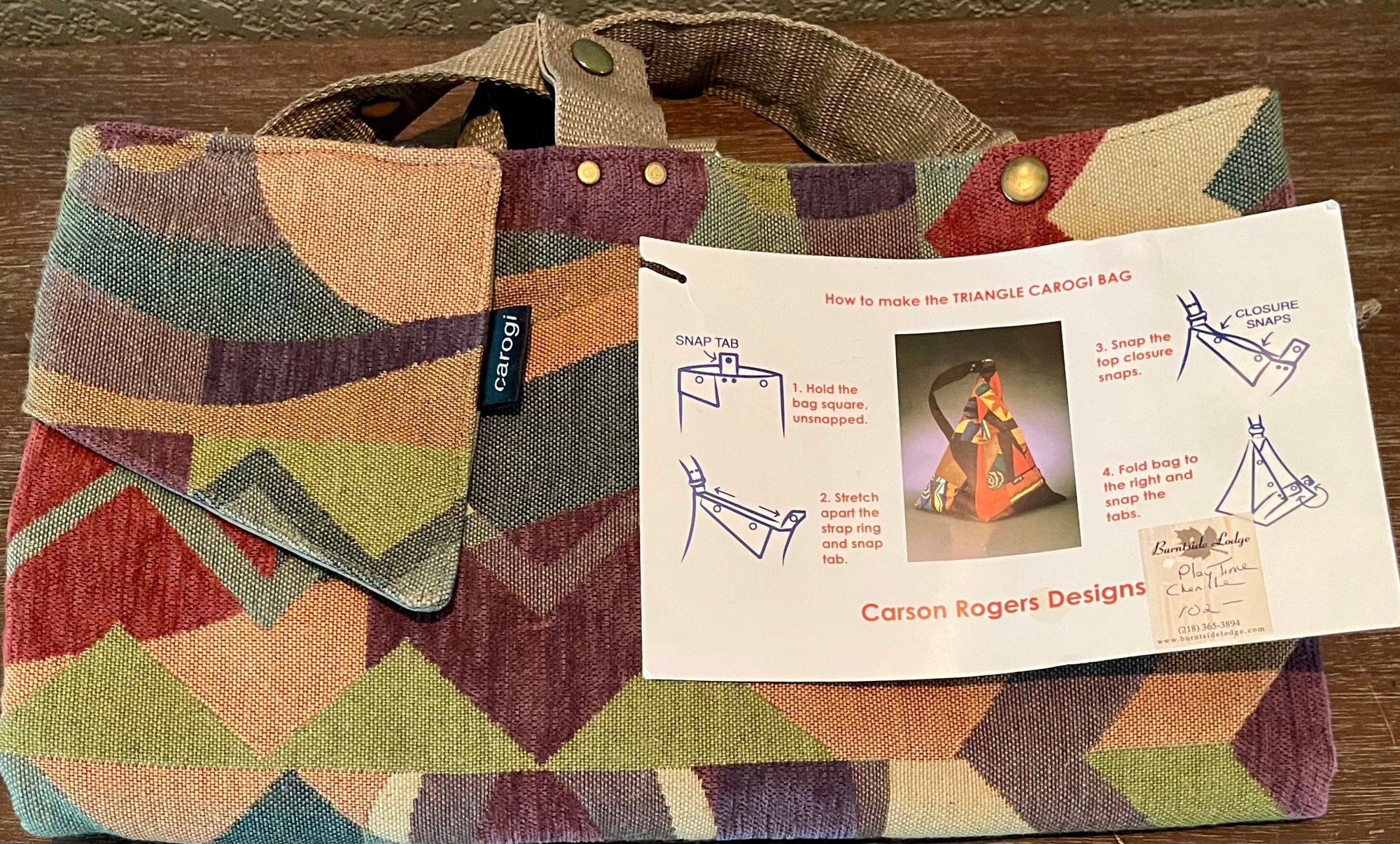 Carson Rogers Design Triangle Carogi Bag Backpack With 