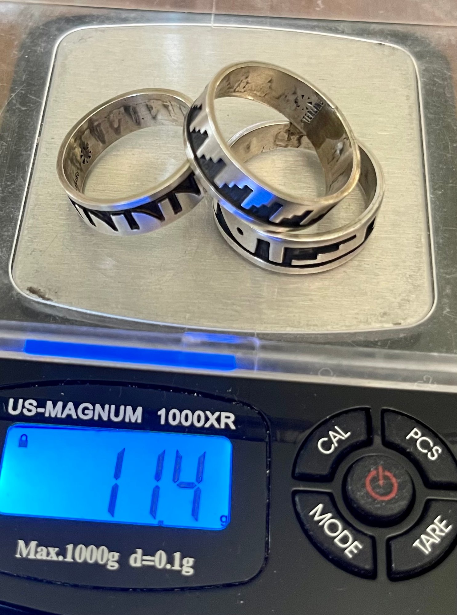 2 Jesse Josytewa And 1 Cyrus Josytewa Hopi Overlay Sterling Silver 