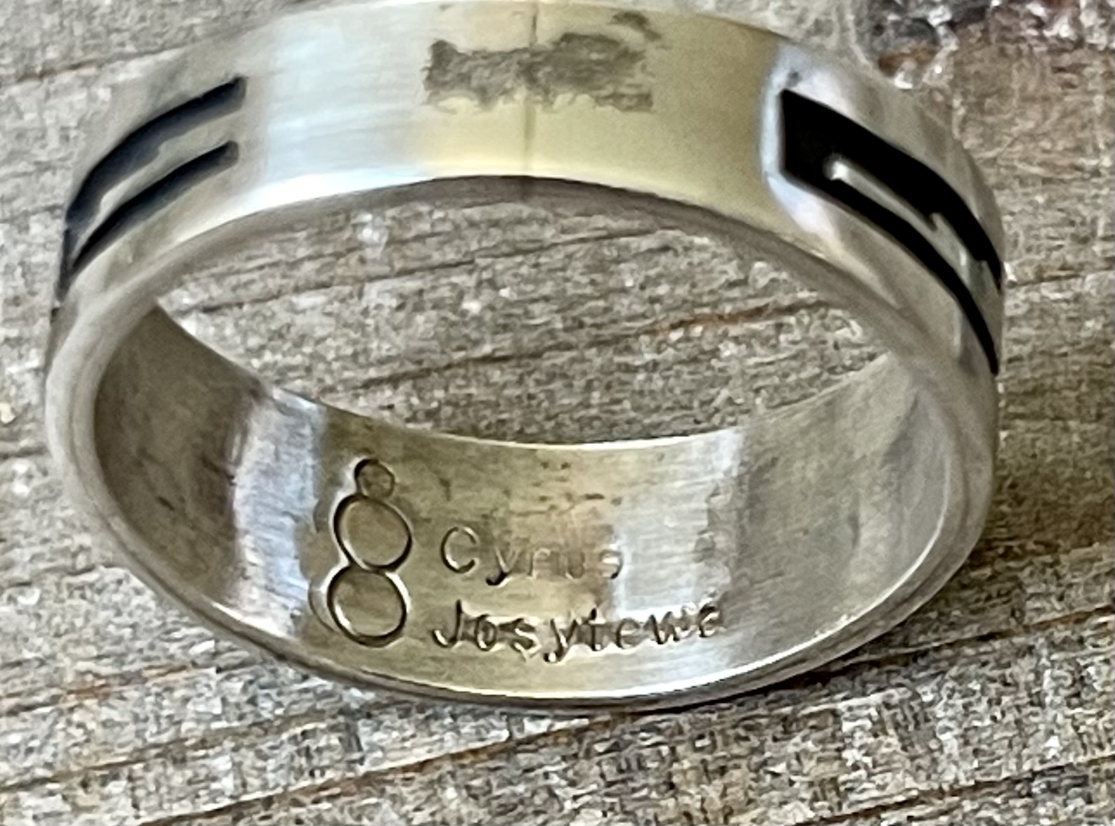 2 Jesse Josytewa And 1 Cyrus Josytewa Hopi Overlay Sterling Silver 