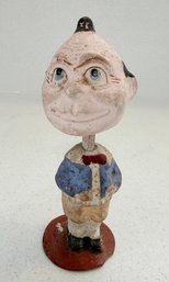 Antique 1920's German Paper Mache Composition Nodder Doll