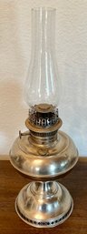 Vintage Rayo Metal Oil Lamp With Clear Hurricane