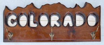 Hand Made Wooden Colorado Mirrored Coat And Hat Rack