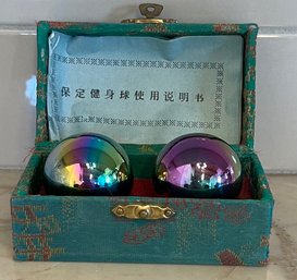 Vintage Pair Of Shouxing Meditation Energy Balls