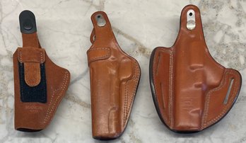 (3) Bianchi Leather Holsters - 7/7L Ruger P89/p91, 6D-13,
