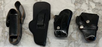 (4) Holsters - Smith & Wesson Goec, Hunter 1100, Brauer Bros. EW, Desantis N87