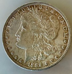 1889 Morgan Head Silver Dollar Coin