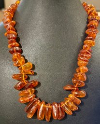 Vintage Graduated Baltic Amber Bead 20 Inch Necklace