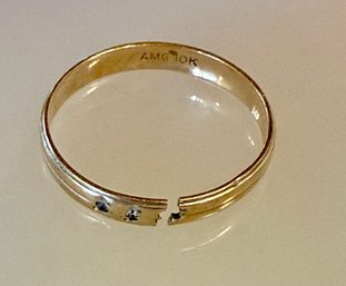 Antique 10k Gold AMG Ring (as Is) Size 7.5 Total Weight 1.12 Grams