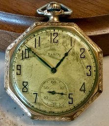 Antique 10k Gold Filled Elgin Pocket  Watch 26958274