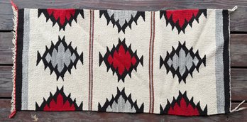 Vintage Hand Woven Navajo Wool Rug