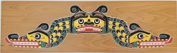 Reproduction Of  A Willie Seaweed 1934 Native Painted Art Recreated By Robin Write 1976 Thomas Burke Museum