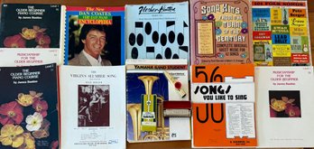 Music Books - Piano, Folk Songs, Yamaha Band, Hohner Marine Band Harmonica, Taktell Timer