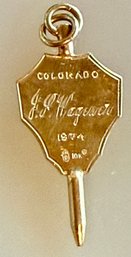 Antique 1902 10k Gold Fraternity Pin - Total Weight 4.18 Grams