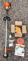 Stihl FS 80 Pro Gas Powered Weed Eater With Accessories