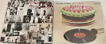 1972 Rolling Stone Exile On Main Street Double Album, And Let It Bleed Stereophonic With Original Poster