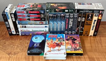 Vintage VHS Lot - Star Trek, Star Wars, The Godfather, Box Sets, Top Gun, And More