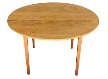 Harv Mastalir 1991 Hand Crafted Wooden Round Table