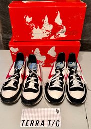 (2) Pairs Of Vintage Nike Terra T-C Size 8.5 Running Shoes In Boxes - (1) As Is