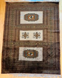 Antique Persian Hand Woven Silk Blend Rug