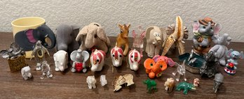 Elephants - Michael Ricker - Cloth - Stone  - Marble - Plastic - Glass - Shell